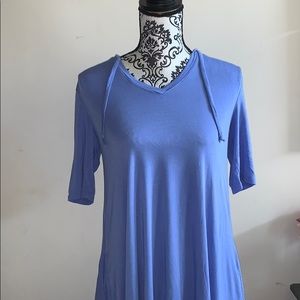 blue new york and company jersey dress!!